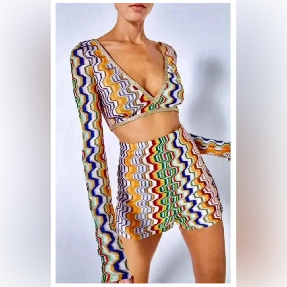 Alexis Lisbon Crochet knit shorts